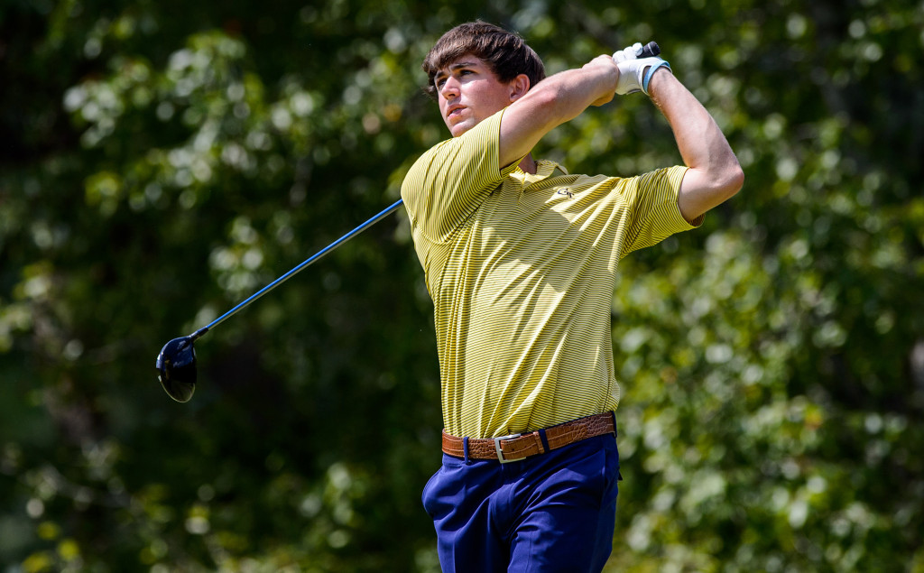 Ollie Schniederjans during the final round of the Carpet Capital Collegiate, The Farm Golf Club, Rocky Face, Ga., September 7, 2014
