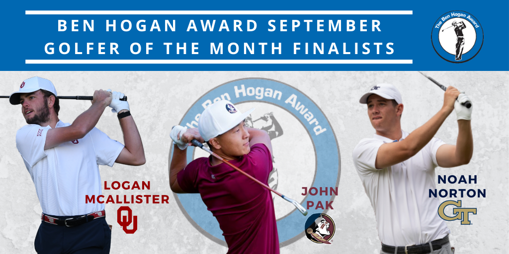 McAllister, Norton and Pak Finalists for Golfer of the Month Honors
