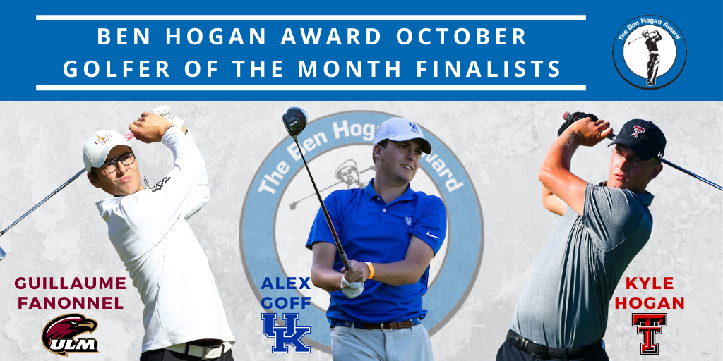 Fanonnel, Goff and Hogan Finalists for Golfer of the Month