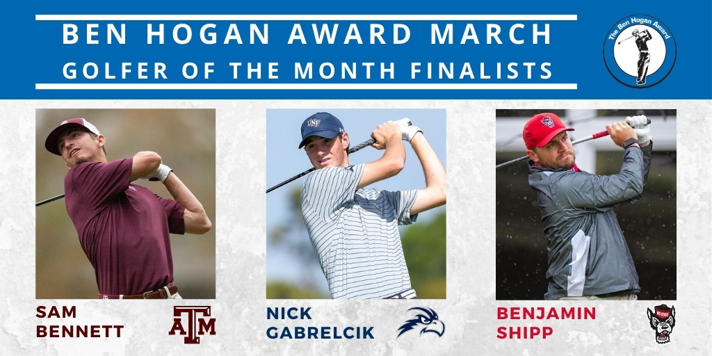 Three Finalists for March Golfer of the Month Named