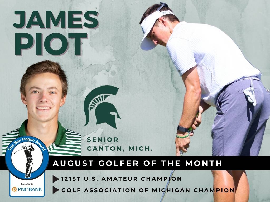 Michigan State’s Piot Selected August Golfer of the Month
