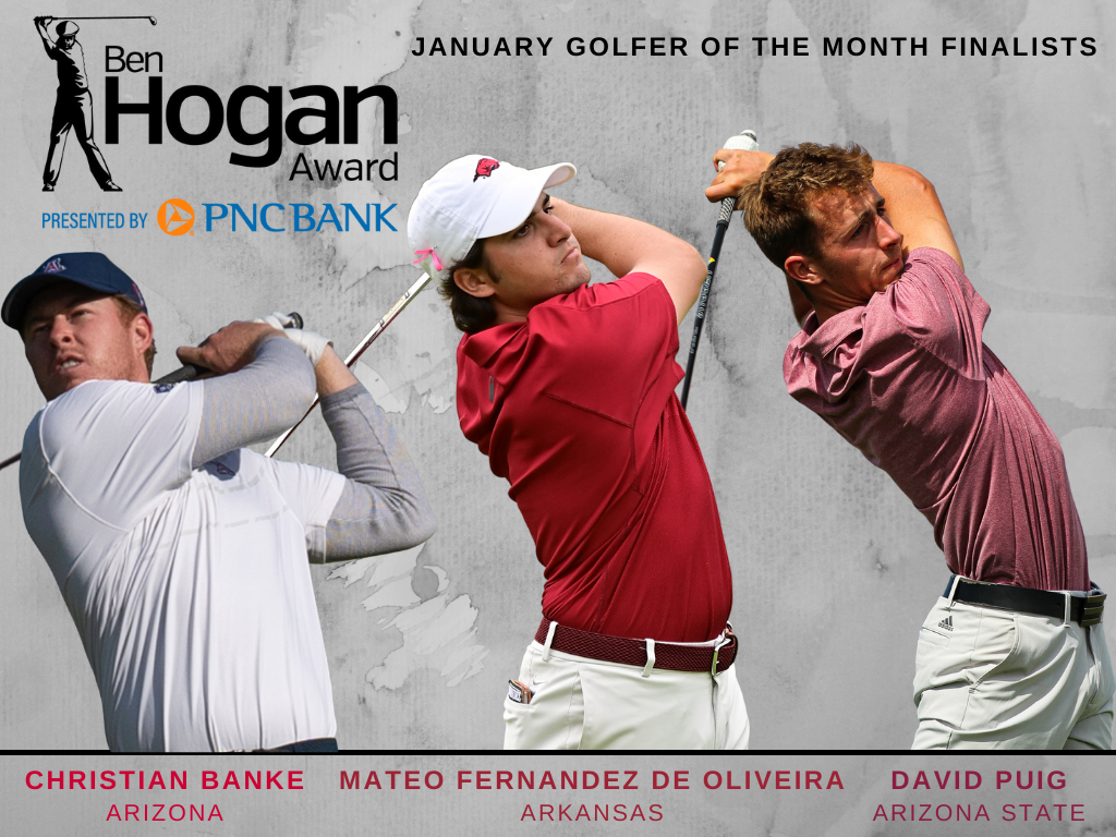 <strong>Three Finalists Named for January Golfer of the Month Honor</strong>