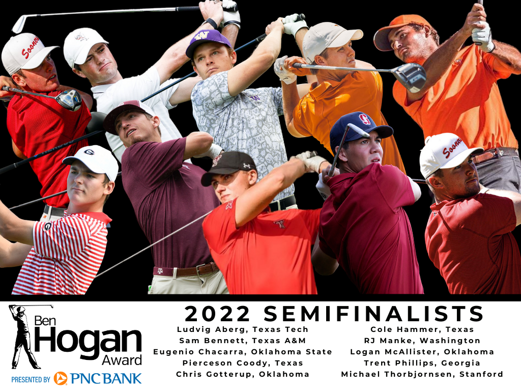 Semifinalists announced for 2022 Ben Hogan Award presented by PNC Bank