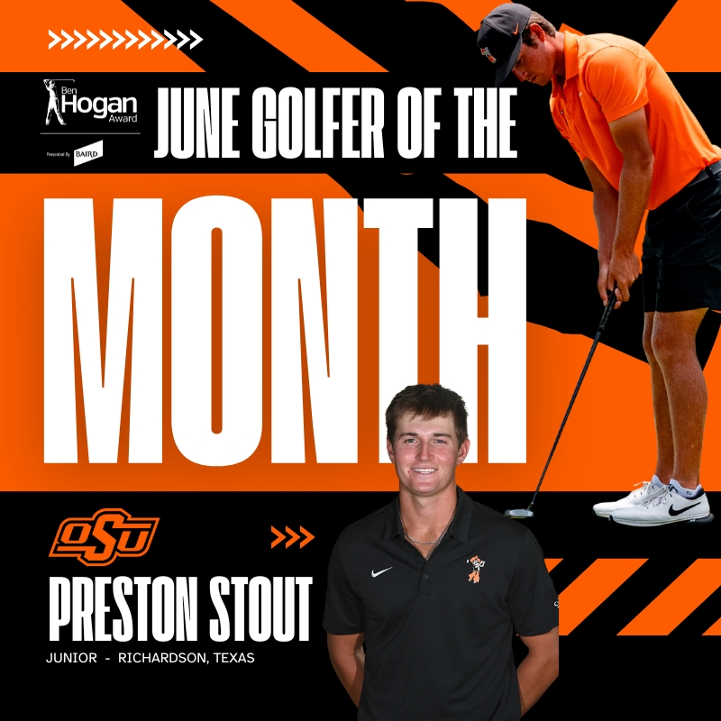 Stout Tabbed Ben Hogan Award’s June Golfer of the Month